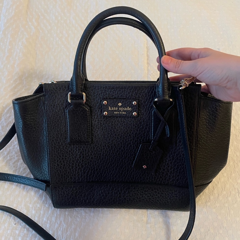 Kate spade leather black cross body